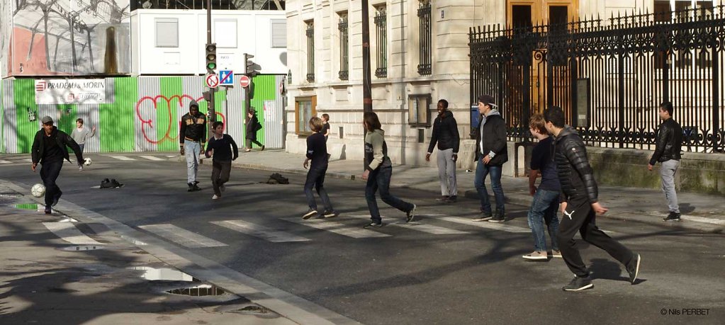 Street football in Paris